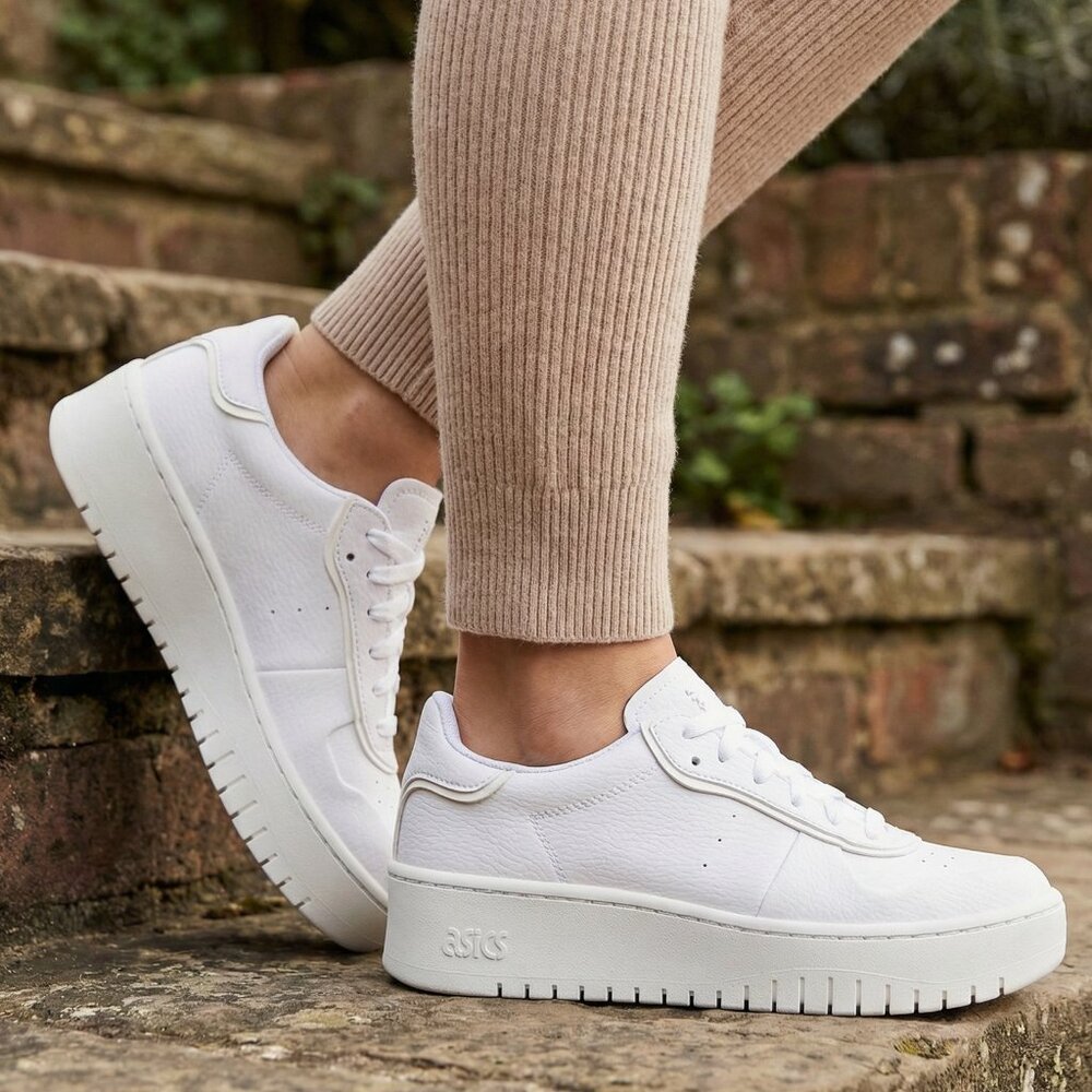 ASICS Tiger Japan Platform Low Top Casual Women Sneaker Shoes White  size 9